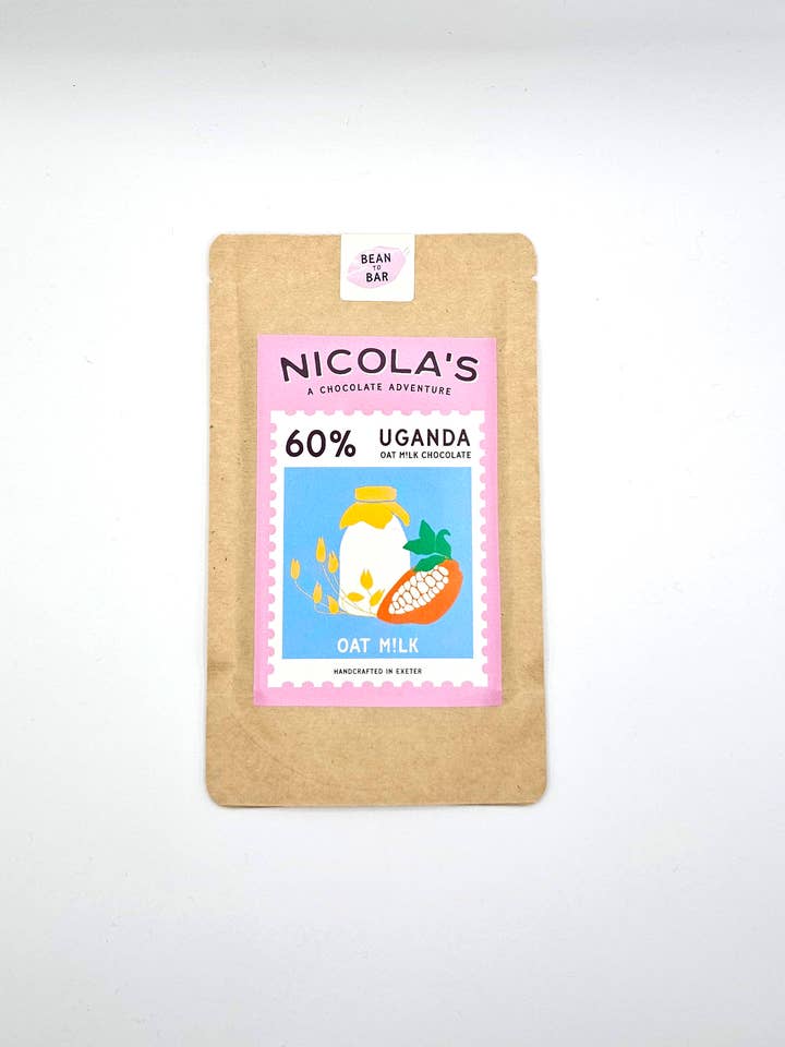 Uganda 60% Oat M!lk for wholesale by Nicola's Chocolate