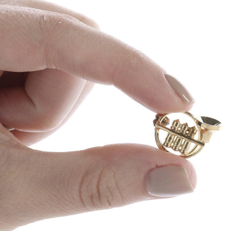 Factory Direct Craft - Wholesale Decorative Tabletop Object - Mini Brass Musical Instrument - Select Type4