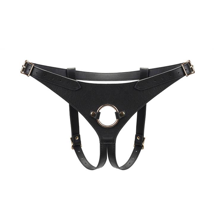 Liebe Seele - Wholesale Sex Toy - Dark Secret Deluxe Leather Strap On Harness