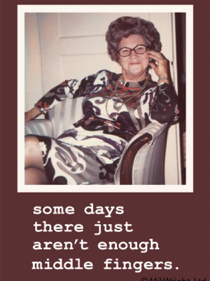 Magnet-Some days there just aren't enough middle fingers. for wholesale by Ephemera