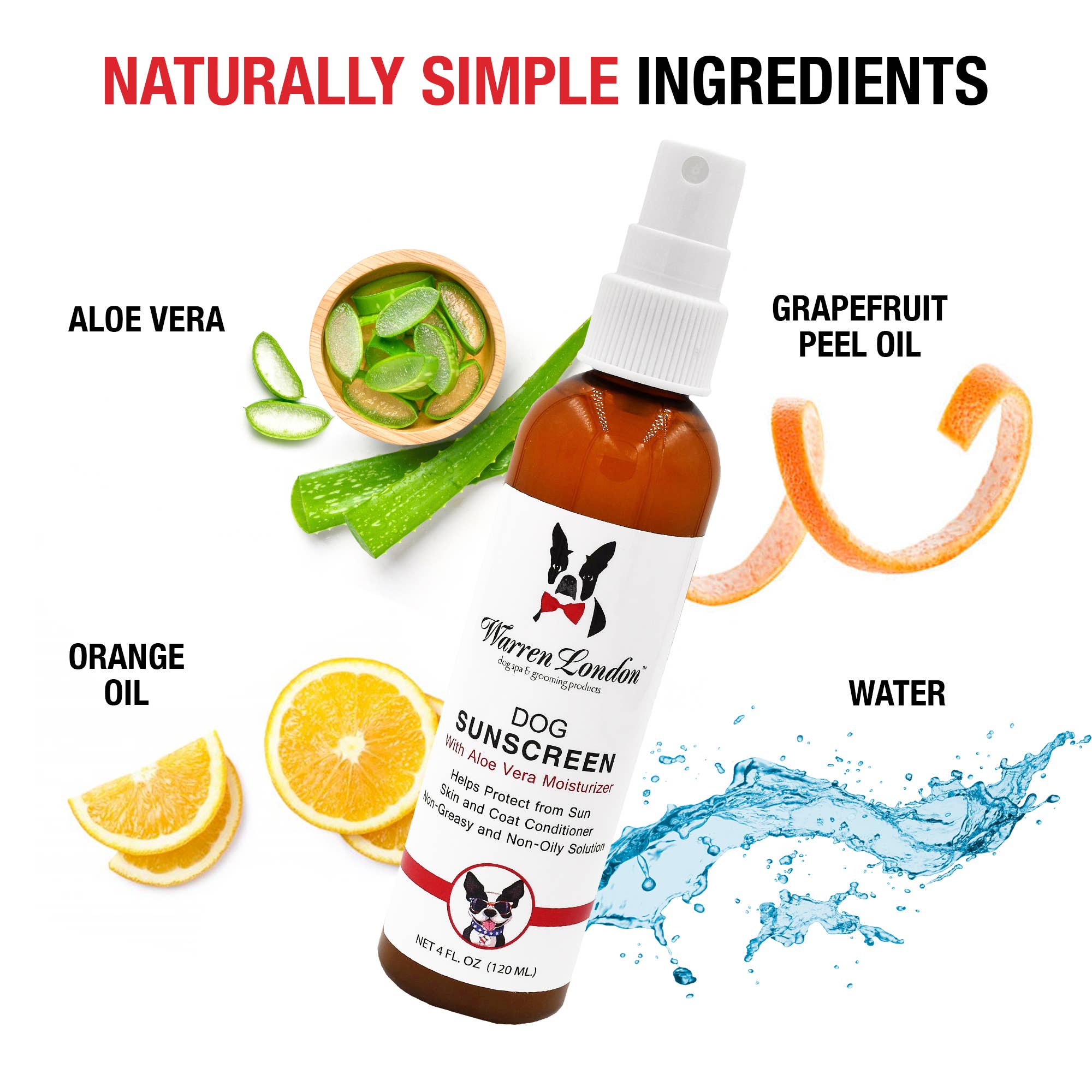 Warren London Dog Products - Wholesale Pet spray – Dog - Dog Sunscreen - 4 oz3