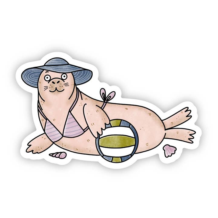 Rhode Island Harbor Seal Sticker for wholesale by Big Moods