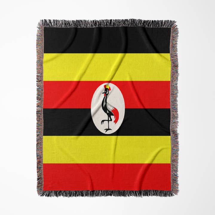 3dRose - Vendita all'ingrosso Plaid - 3dRose, Bandiera dell'Uganda, Coperta0