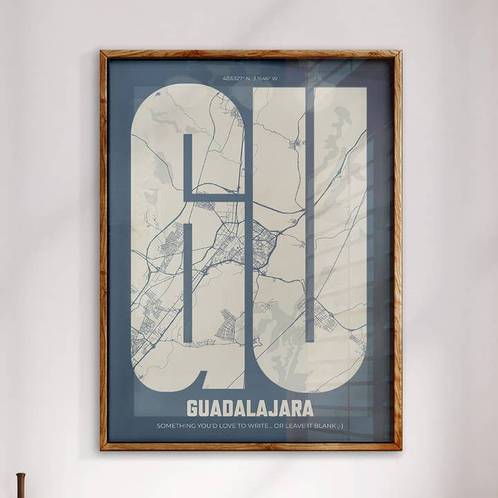 GU LetraMap for wholesale by The Traveler Art