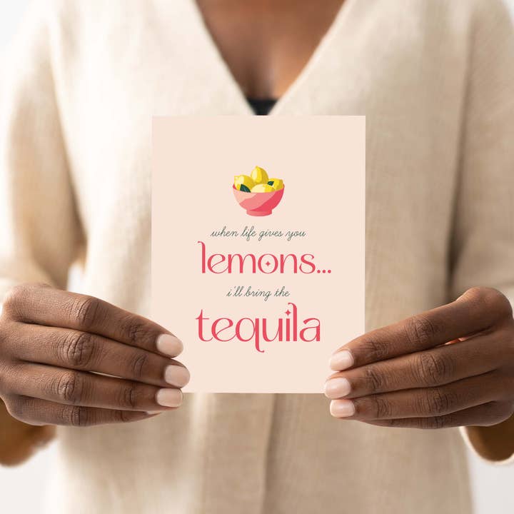 Blú Rose - Wholesale Sympathy Card - Lemons & Tequila Greeting Card3