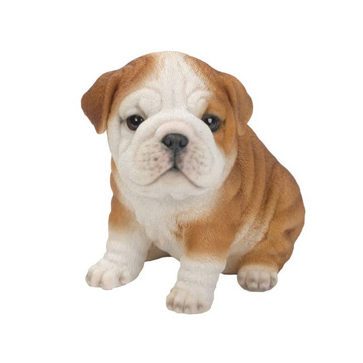Pet Pals: Bulldog Puppy Statue for wholesale by Hi-Line Gift Ltd.