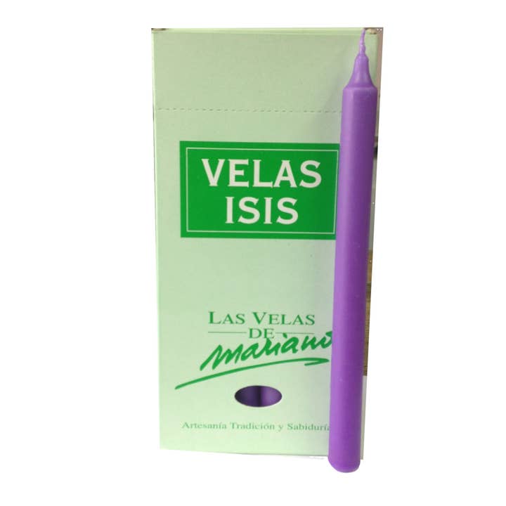 Doos van 18 Kaarsen Velas Isis I Violet voor wholesale door WLM