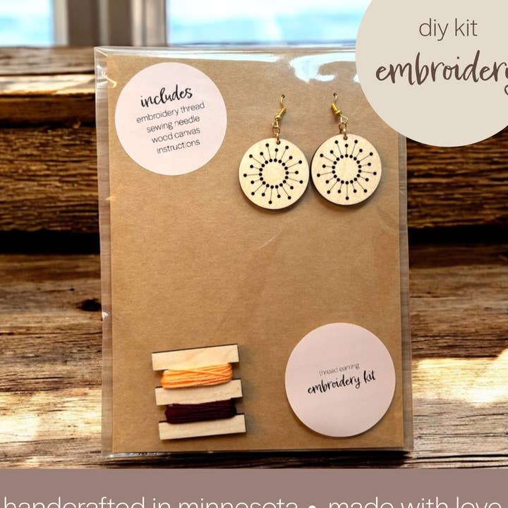 Sunshine Threads DIY Embroidery Kit for wholesale by Lizabell Studio