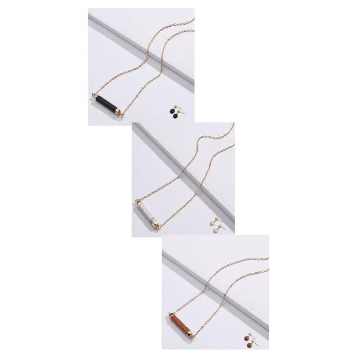 STEIN-BAR-HALSKETTE SET für den Großhandel von DOBBI