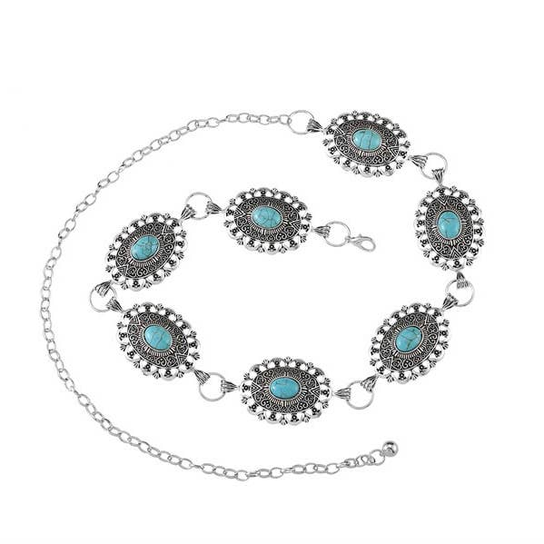 Damekæde med krakeleret ædelstensstil for engroshandel hos Nima Accessories Inc