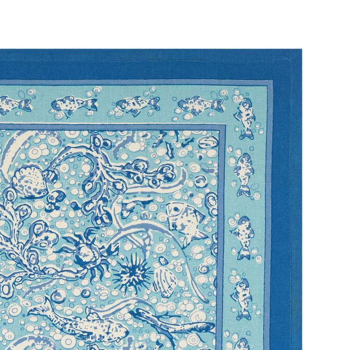 Couleur Nature - Wholesale Tea Towel - La Mer Aqua Tea Towels - Set of 3