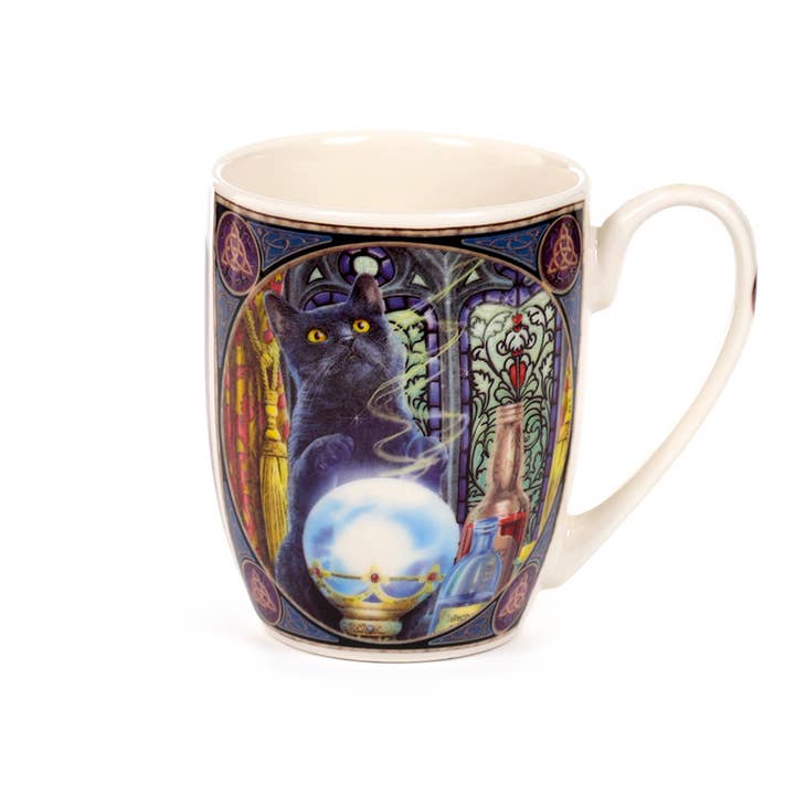 Puckator Ltd - Wholesale Coffee Mug - Lisa Parker The Witch's Apprentice Cat Porcelain Mug3