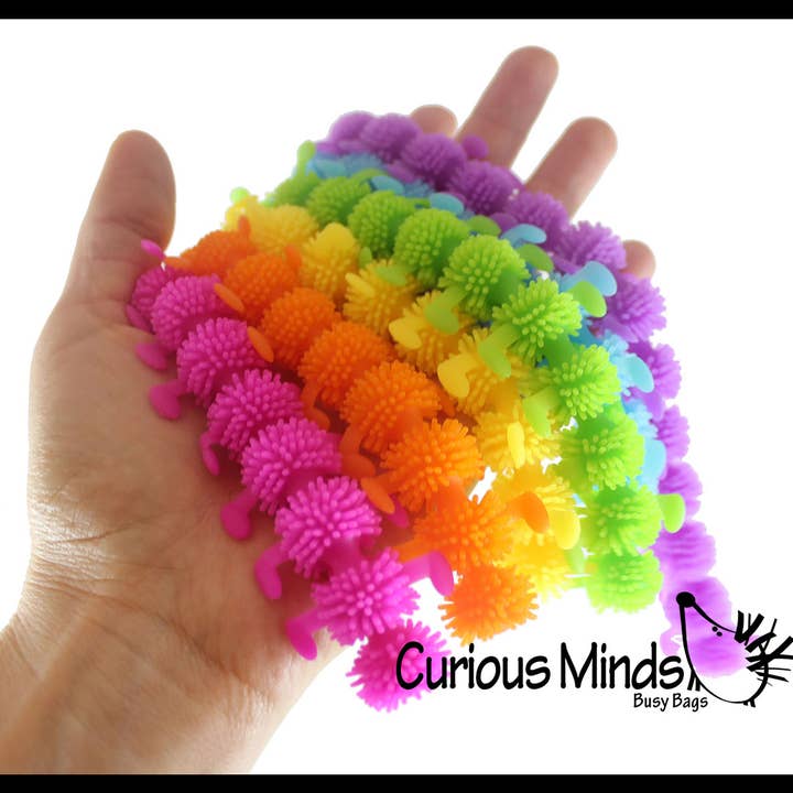 Curious Minds Toys – wholesale Fidget Toy - Barn – 1 stretchiga Caterpillar Animal Puffer stretchiga nudelleksaker -2