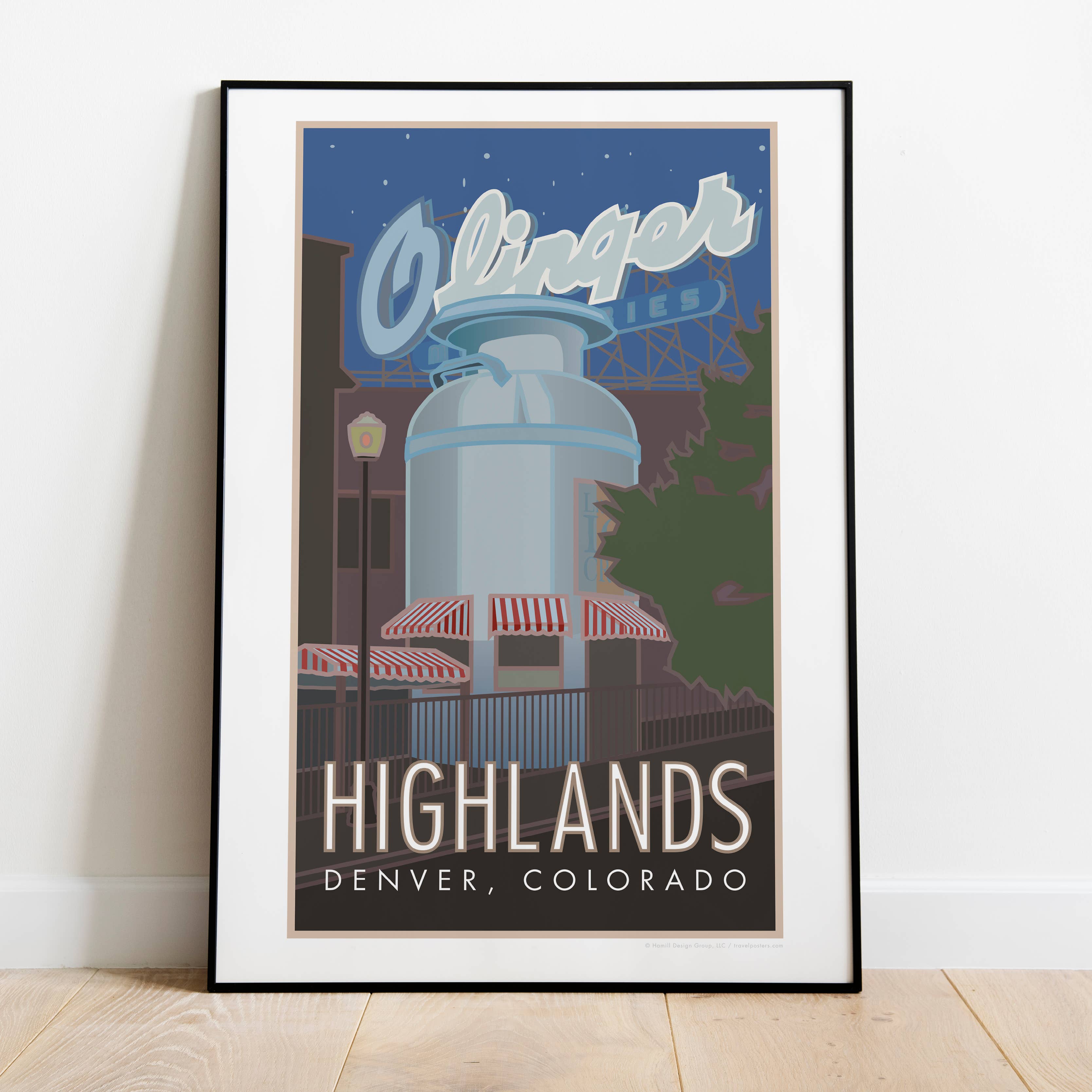 Travel Posters by M&W Design Co. - Wholesale Poster - Highlands Neighborhood, Denver, Colorado - Posters2