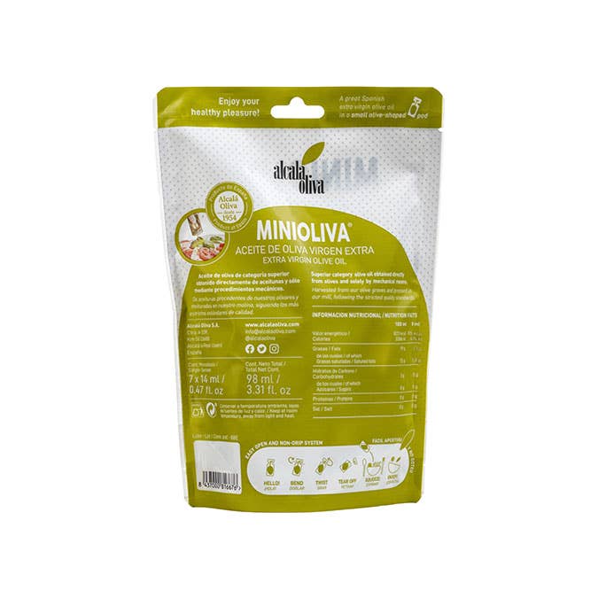 ALCALA OLIVA – Azeite por atacado – Azeite Extra Virgem (7 porções individuais de 14 ml)1