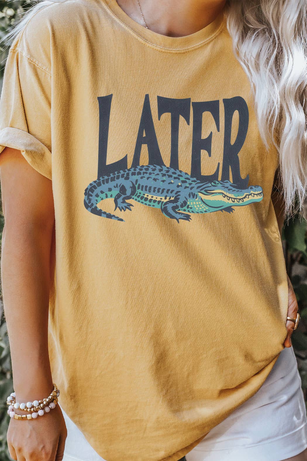 Kissed Apparel - Wholesale Screen Printed T-Shirt - Women's - Later Gator Comfort Colors Tee5