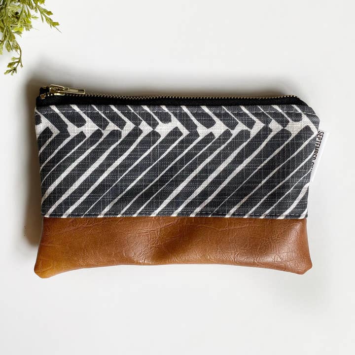 Coin purse in gray griffin for wholesale by September Skye Bags & Accessories