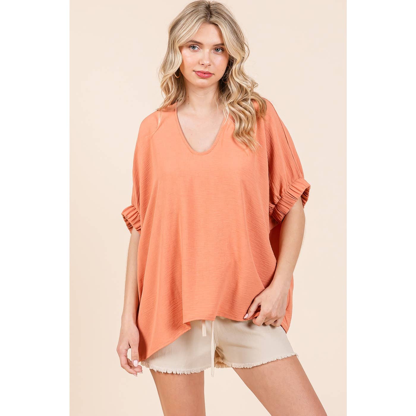 mittoshop – wholesale Blus - Dam – DOLMAN ELASTISK ÄRM ÖVERDIMENSIONERAD TOPP1