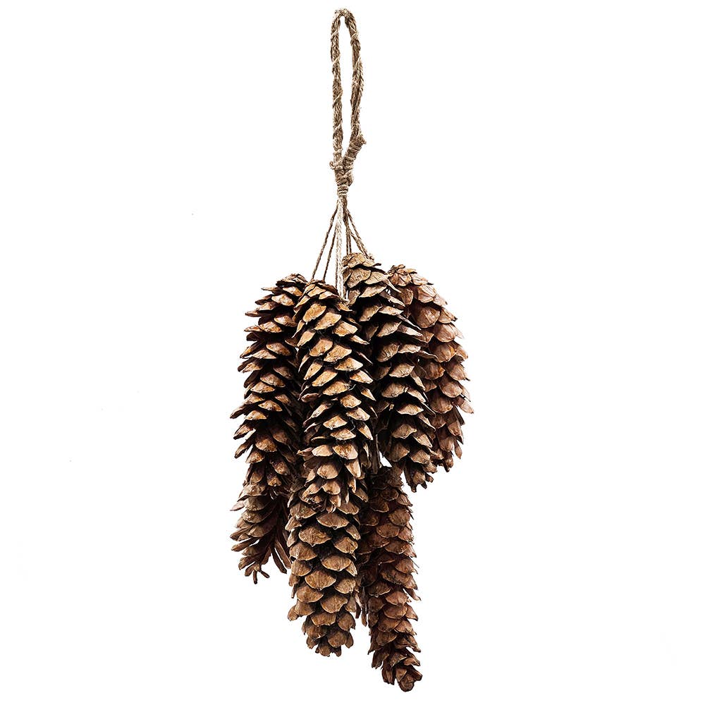 A&B Home Group Inc. - Vente Plantes artificielles - Grappe rustique de pommes de pin de 23,5" 8PC/paquet3