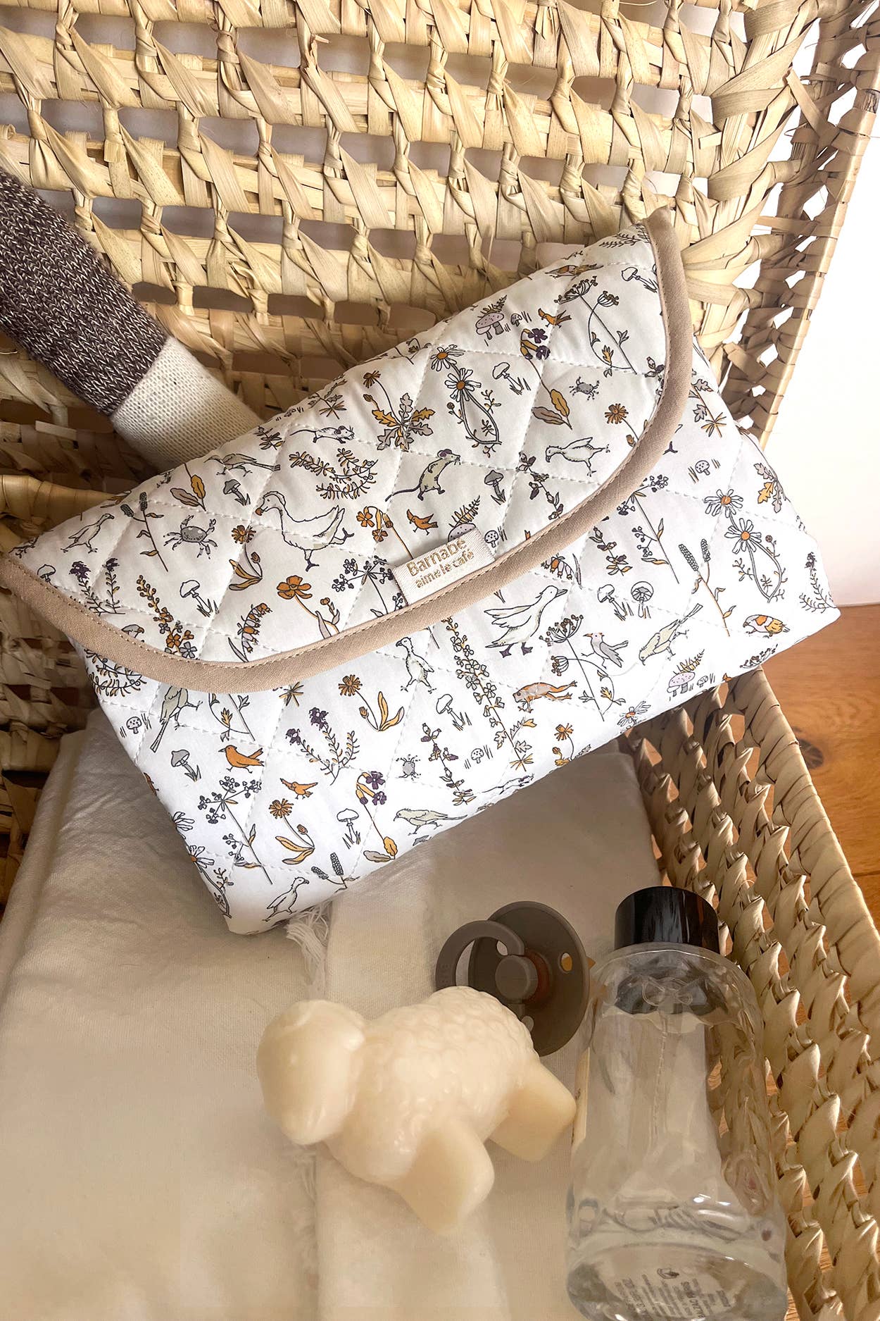 BARNABÉ AIME LE CAFÉ - Wholesale Changing Mat/Pad - Baby - Liberty® fabric and PVC baby changing mat9