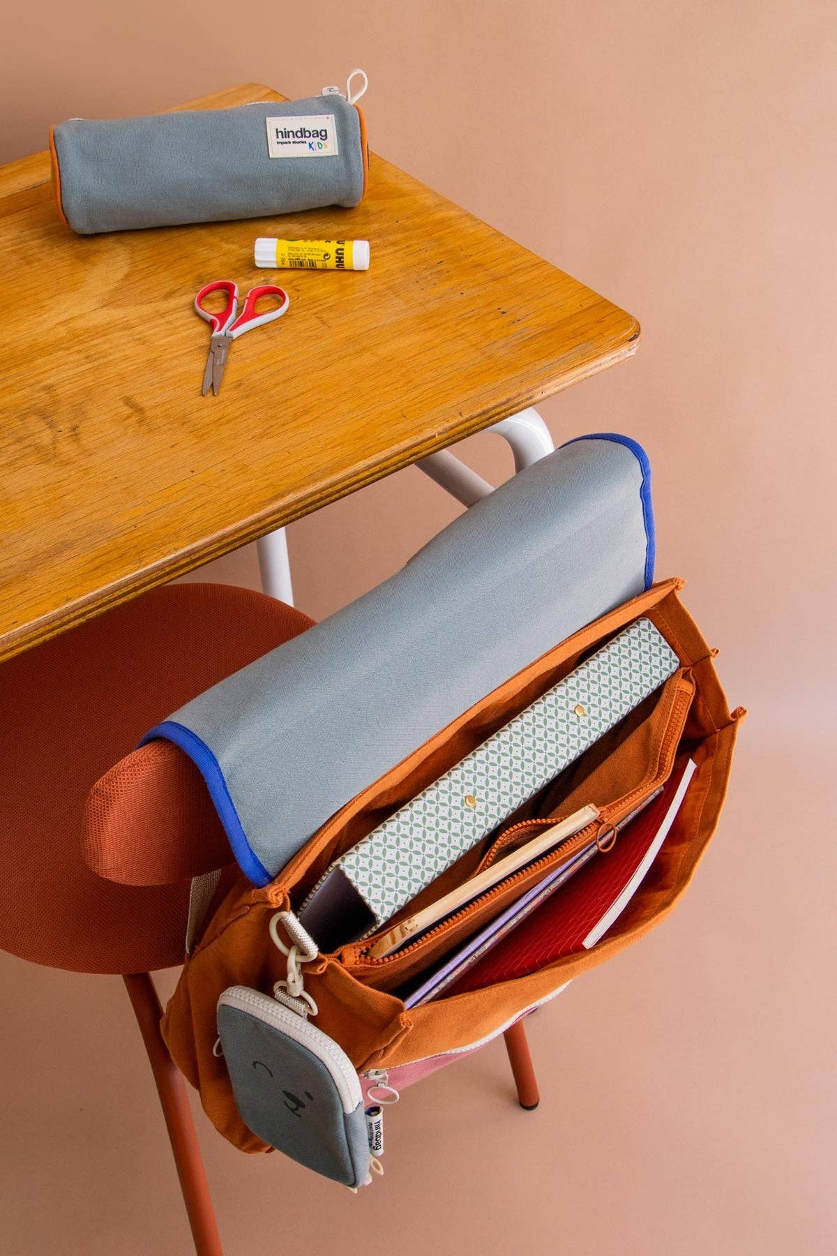 Hindbag - Wholesale Backpack - Kids - Leo Tricolor Sage Schoolbag3