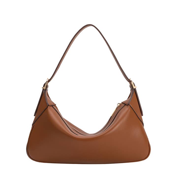 Melie Bianco - Wholesale Shoulder Bag - Women's - Nicolette Saddle Recycled Vegan Shoulder Bag