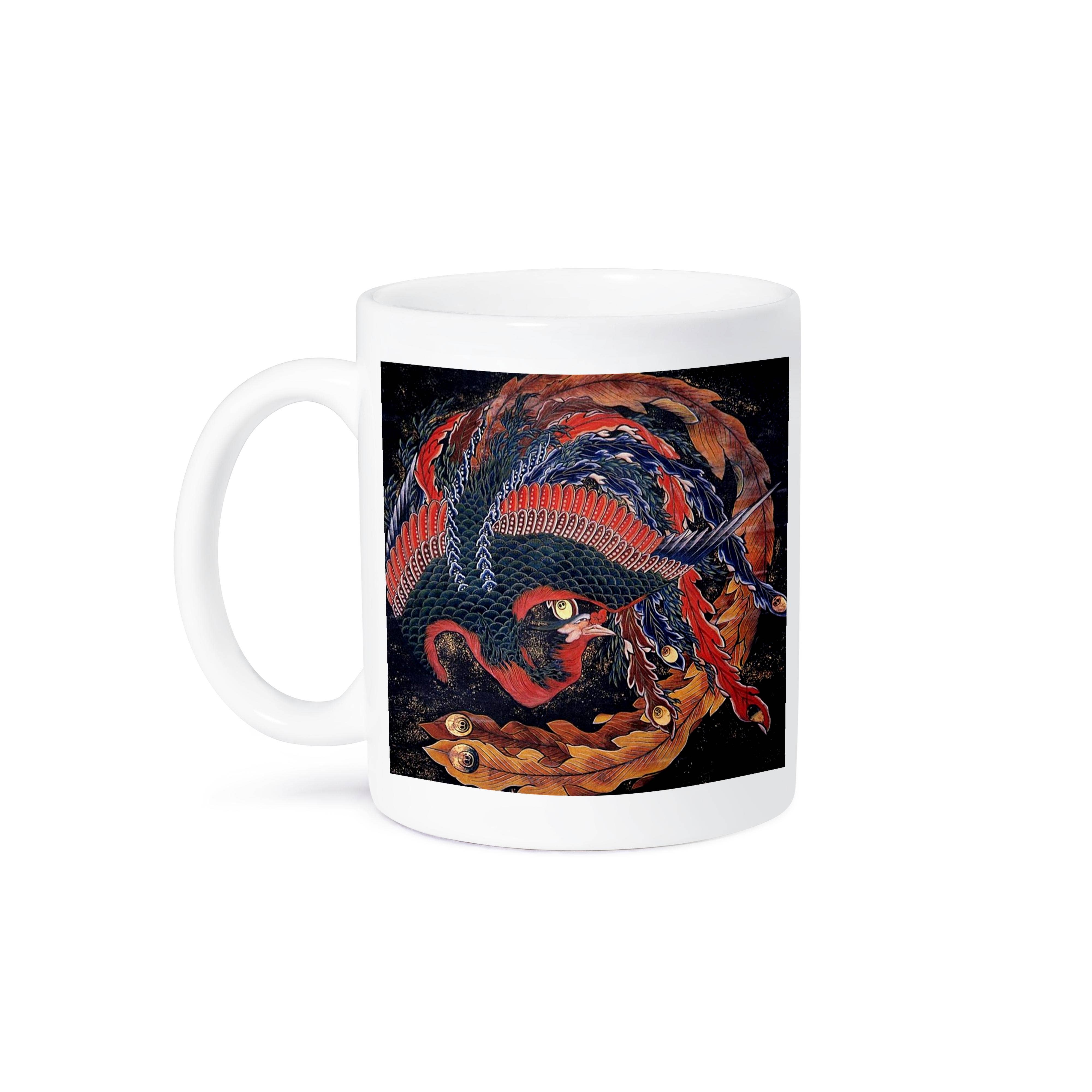 3dRose - Wholesale Coffee Mug - 3dRose, Image of Famous Japanese Hokusai Painting Of The Phoenix, Mug8