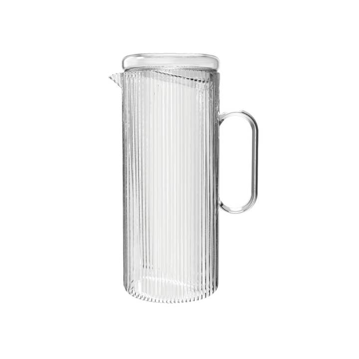 NUTS Innovations – Großhandel Sprudelwasser – Nuts Wasserkaraffe aus Borosilikatglas 1,2L, recyceltes Glas