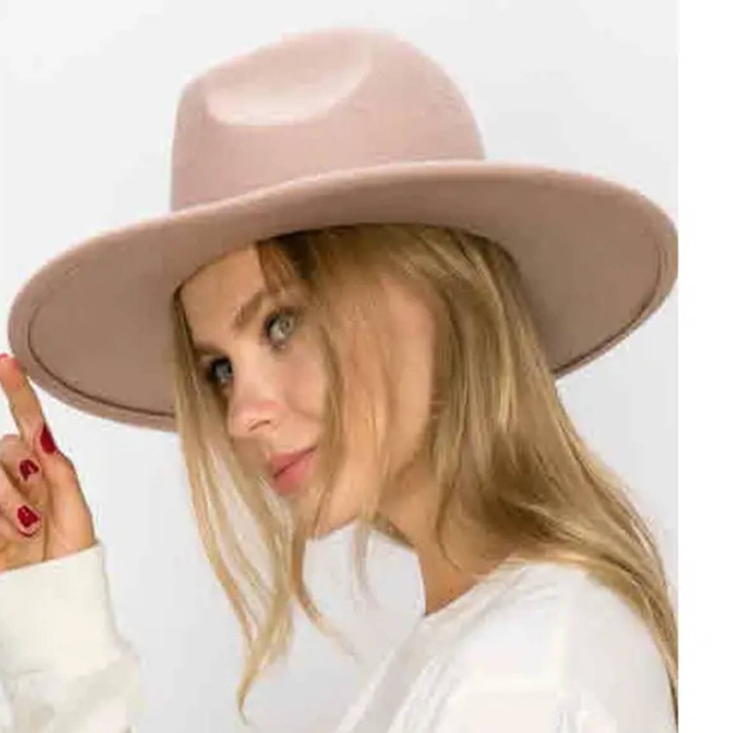 Portia Hat - Venta al por mayor Sombrero fedora - Unisex - Sombrero Clásico de Fieltro de Ala Ancha Disponible en 25 Colores!!27