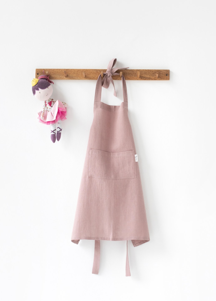 MagicLinen (We handle U.S. import procedures for you) - Wholesale Apron - Kids - Linen apron for kids in various colors5