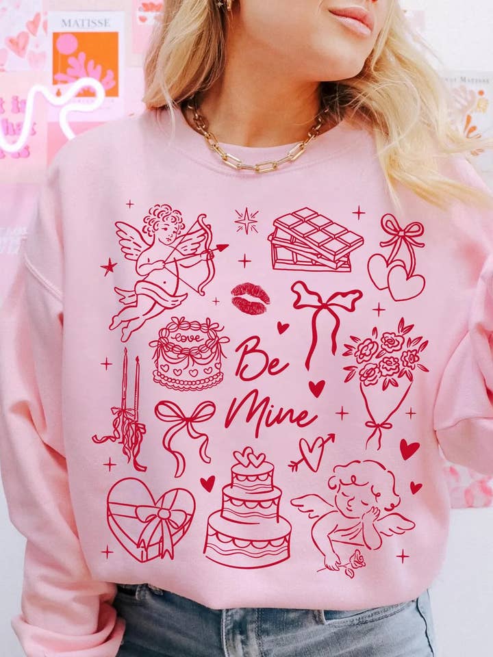 Sudadera de San Valentín Sé Mío para venta al por mayor de Southern Chic