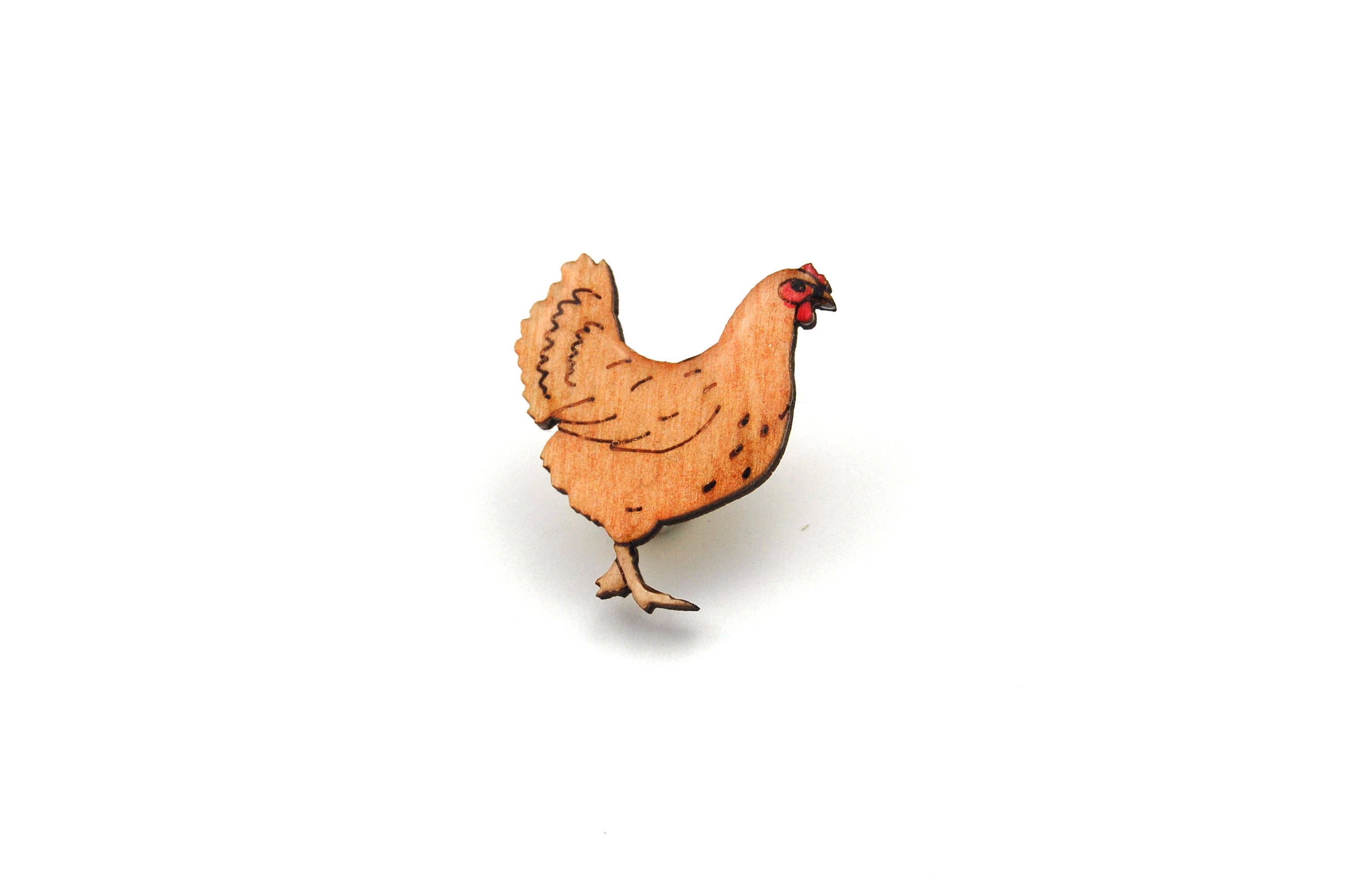 Bekbek Makes - Wholesale Brooch - Chicken Hen Pin Badge1