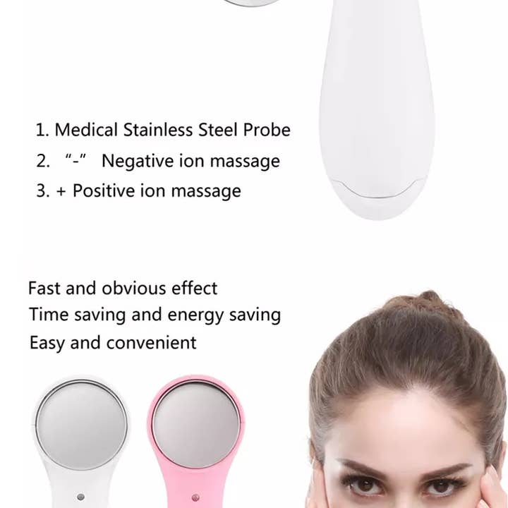 Savoy Active – Großhandel Gesichtspflege-Set – Ultraschall-Ionen-Gesichtsmassagegerät - Pink8