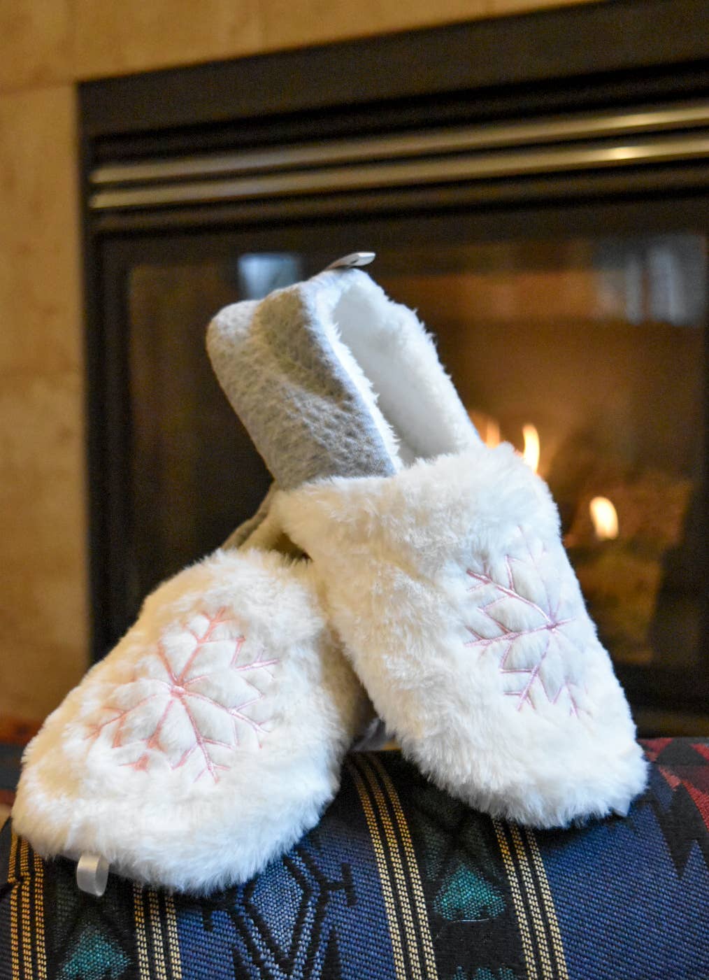 High Desert Gear - Wholesale Slippers - Women's - Winter Snowflake Cozy Slippers2