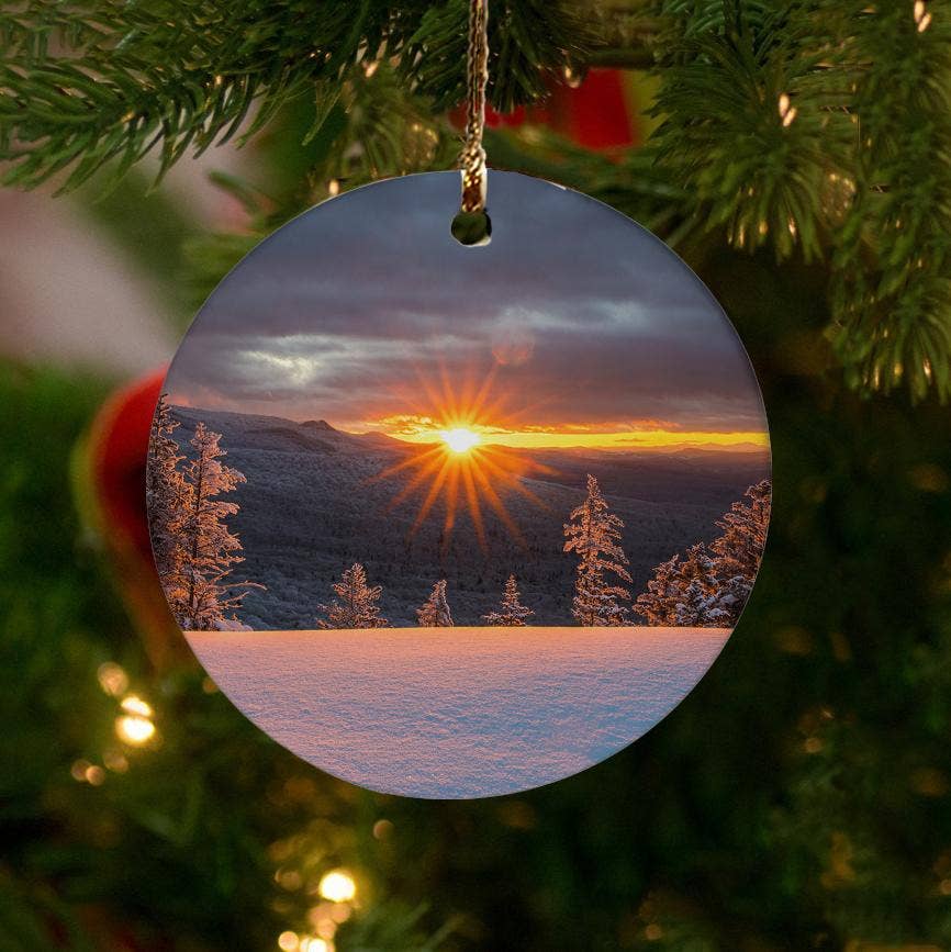 American Brand Studio – wholesale Ornament – Heavenly Winter Sunburst Ornament by Chris Whiton