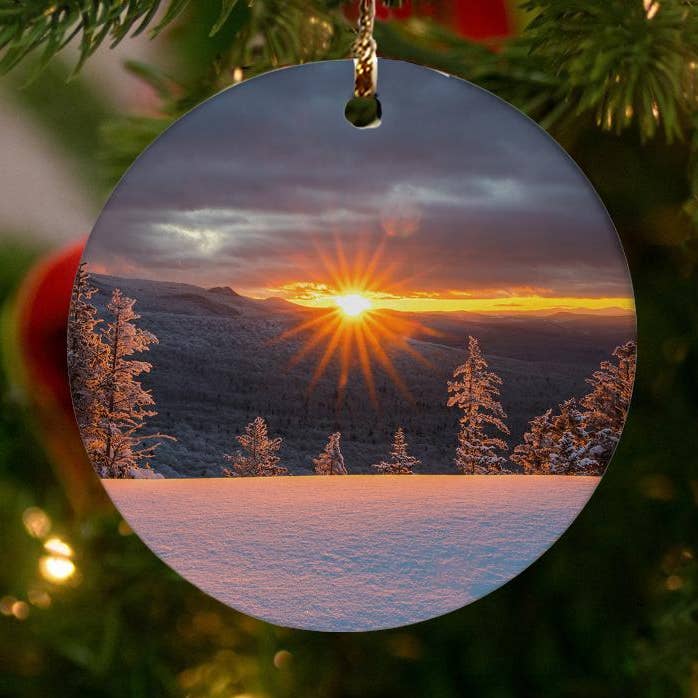 American Brand Studio – wholesale Ornament – Heavenly Winter Sunburst Ornament by Chris Whiton0