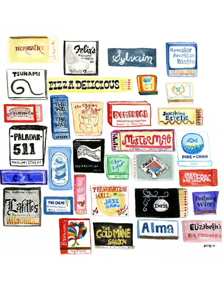 Matchbooks de Nueva Orleans I para venta al por mayor de Studio Scinto