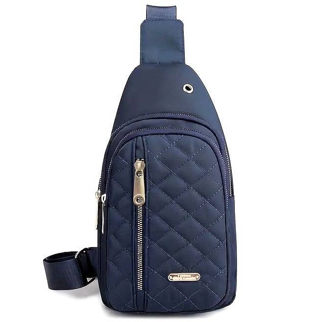 Diacly - Wholesale Crossbody Bag - Women's - Quilted Solid Color Shoulder Chest Sling Bag Vertical2
