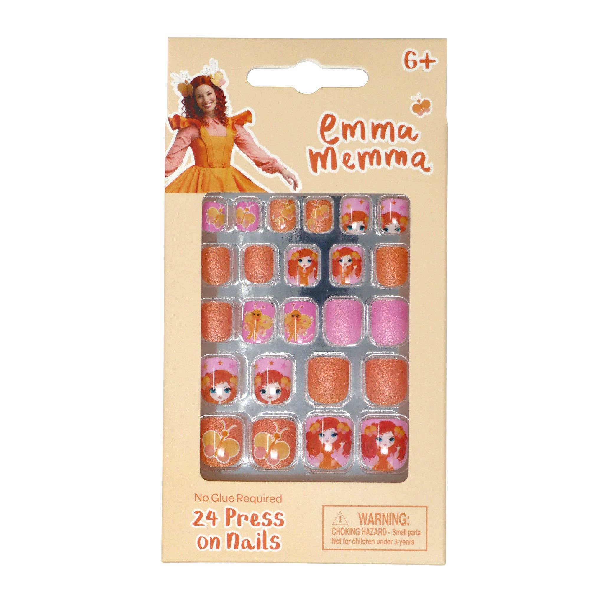 Pink Poppy - Wholesale Press-on/fake nails - Emma Memma Press on Nails - (Pack Size: 6)0