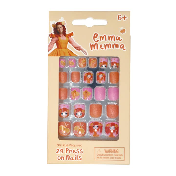 Pink Poppy - Wholesale Press-on/fake nails - Emma Memma Press on Nails - (Pack Size: 6)