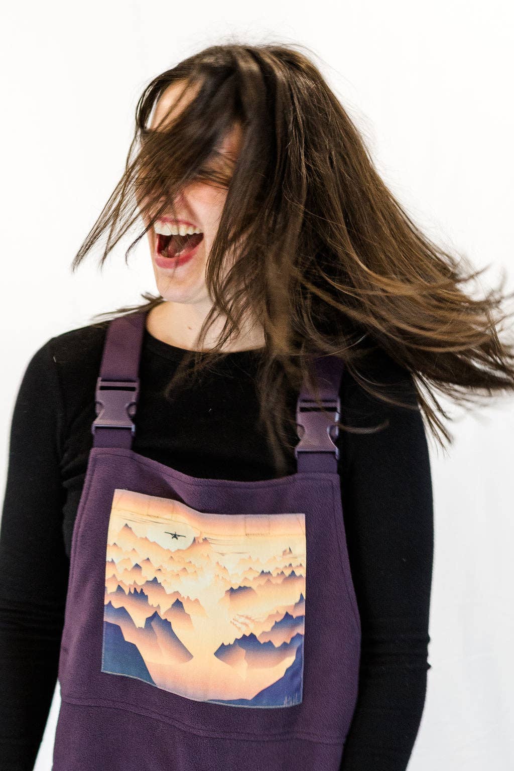 SWOOP. - Wholesale Overalls - Women's - Spread Your Wings Fleece Overalls0