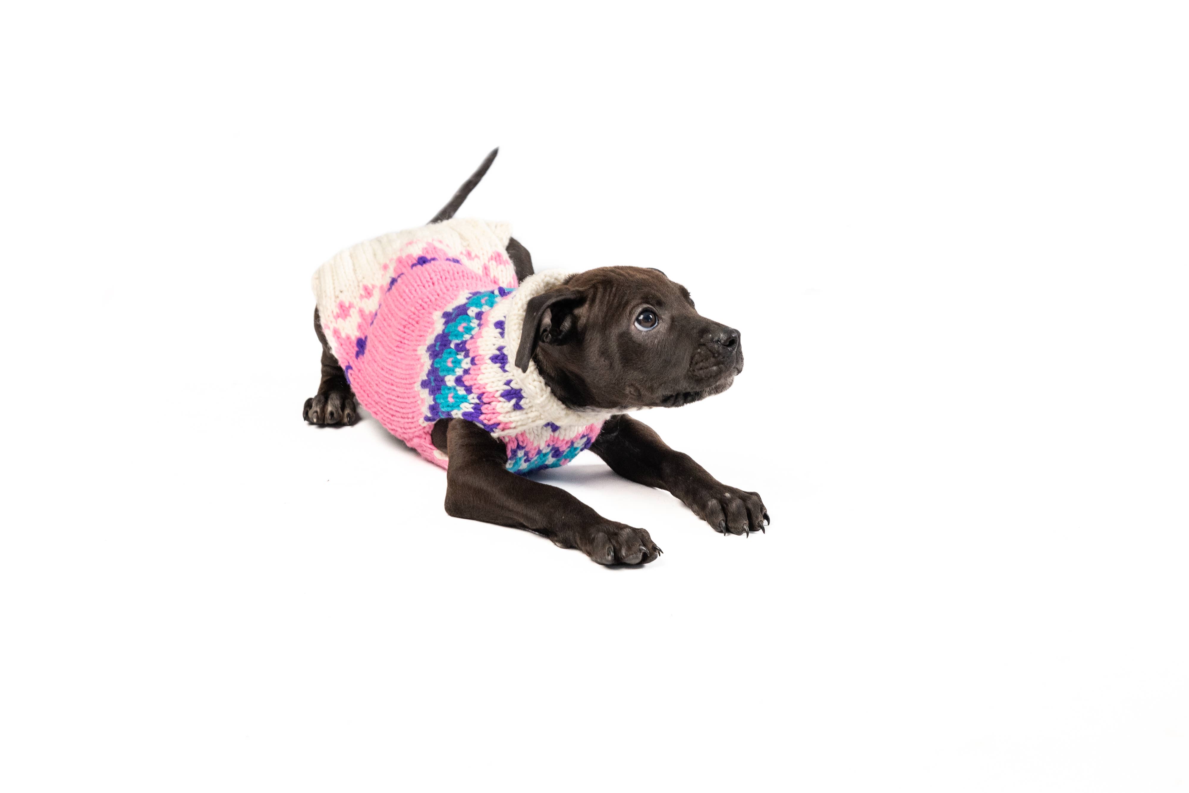 CHILLY DOG LLC - Wholesale Pet Sweater - Dog - Pink Ski Bum Sweater2