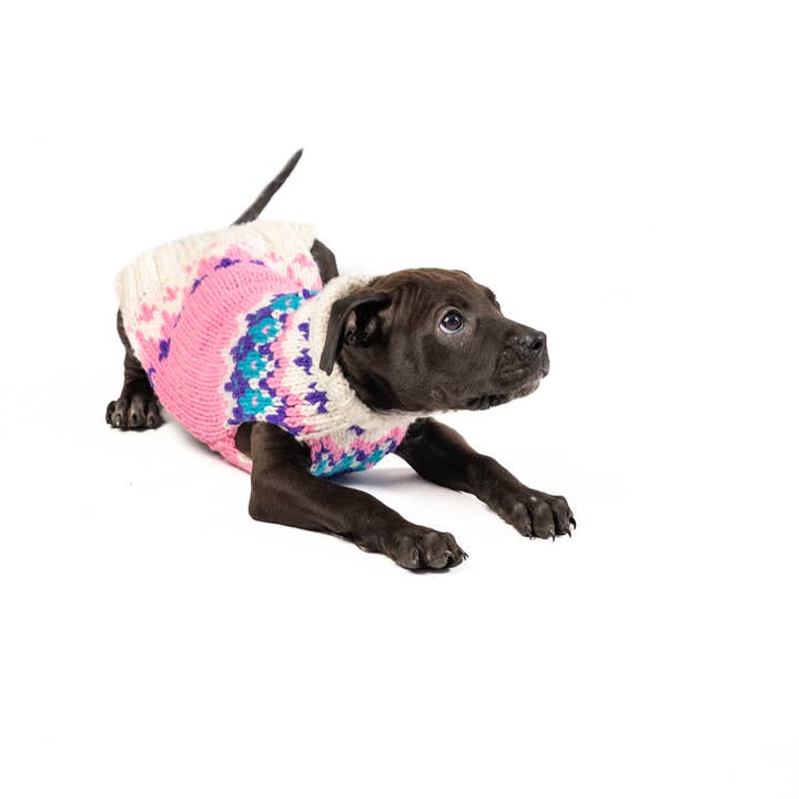 CHILLY DOG LLC - Wholesale Pet Sweater - Dog - Pink Ski Bum Sweater2