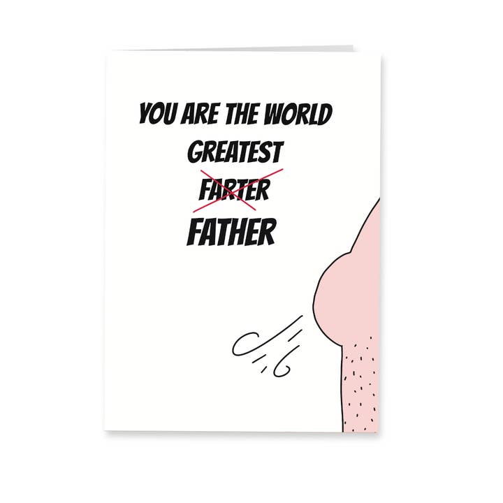 Vatergrußkarte – Größter Furzer für den Großhandel von Deadpixel