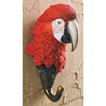 Red Parrot Wall Hook for wholesale by Natures Window