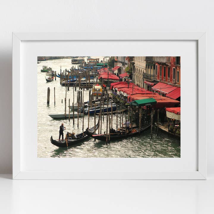 Venice Grand Canal Gondola Photography Print for wholesale by Mo & Paul Photography