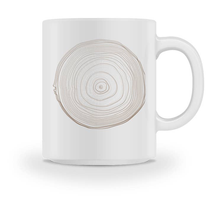 wit beker met doorsnede van de boom voor groothandel op Faire1