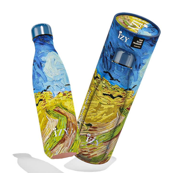 IZY Bottles - Wholesale Water Bottle - Thermos Bottle Wheatfield Van Gogh Insulated Water Bottles0