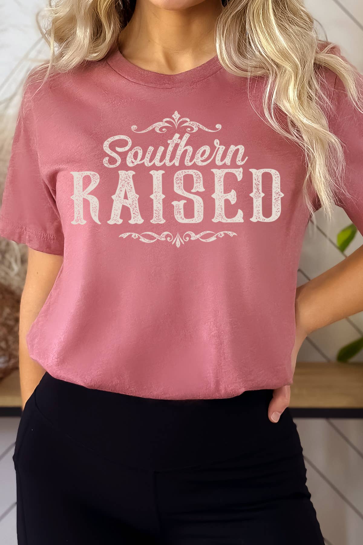 BouTeeQue Closet - Wholesale Screen Printed T-Shirt - Women's - BT1957 t Southern Raised3