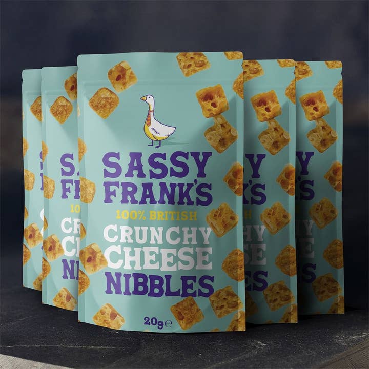 The Mouse House Cheese Company - Wholesale Puffed Snack - Sassy Franks Cheese Nibbles (Pack of 30)